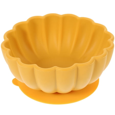 

Pumpkin Blossom Bowl Baby Suction Bowls Plates Silicone Utensil Rest Cup Babies Feeding Toddler