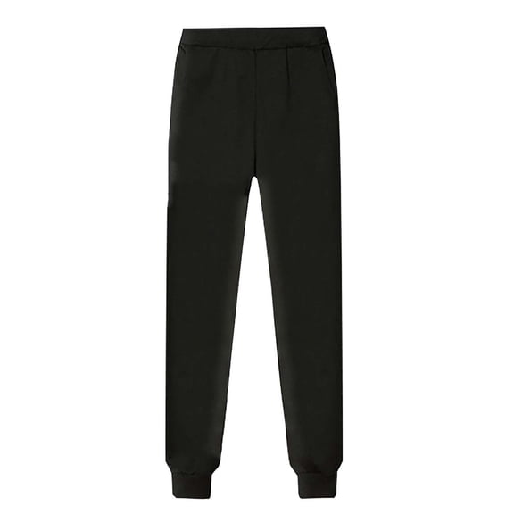 Pxiakgy Women's Fleece Lined Sweatpants Thermal Winter High Waisted Sweat Pants Baggy Jogger Pants Spring and Autumn Thin Fleece Black Casual Sports Women's Legs Loose Waitsticks Black A