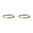 thumbnail image 2 of Qarigey para hombre y mujer, reemplazo decorativo portátil, brazalete antioxidante galvanizado que no se desvanece, decoración de regalo de Oro 2Conjunto, 2 of 6