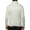 thumbnail image 2 of X RAY JEANS Mens Cable Knit Roll Neck Sweater, Cream, S, 2 of 5