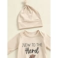 thumbnail image 5 of WIBACKER Newborn Baby Knotted Gown Infant Cotton Long Sleeve Sleeper with Mitten Cuffs, Baby Girl and Boy Sleep Gown, 5 of 5