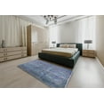 thumbnail image 4 of Ahgly Company Indoor Rectangle Mid-Century Modern Azure Blue Persian Area Rugs, 4' x 6', 4 of 6