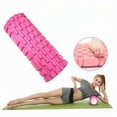 thumbnail image 2 of Textured Foam Roller, Hollow EVA Yoga Massage Roller 10.2 x 3.1 in for Pilates, Stretching and Fitness, 2 of 9