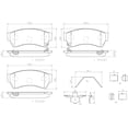 thumbnail image 2 of BALATAS CERAMICAS FUSION 2006 al 2008 FORD 3.0L V6 Delanteras BREMBO ., 2 of 5