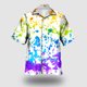 thumbnail image 2 of Camisas Para Hombre Manga Corta Hombres Casual Manga corta Primavera Verano Turndown Neck 3D Impreso Camisas Moda Top Blusa Camisas (Blue, XXL), 2 of 5