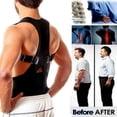 thumbnail image 1 of Unisex Back Posture Corrector Magnetic Adjustable Posture Brace Back Support Belt XL, 1 of 5