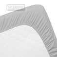 thumbnail image 2 of 3 Piece Toddler Bed Sheet Set - Silky Soft Solid Microfiber Crib Sheets, Hypoallergenic, Cool & Breathable - Includes Fitted Sheet 28"x52", Flat Sheet 45"x60" and 14”x19” Pillowcase - Silver Gray, 2 of 3