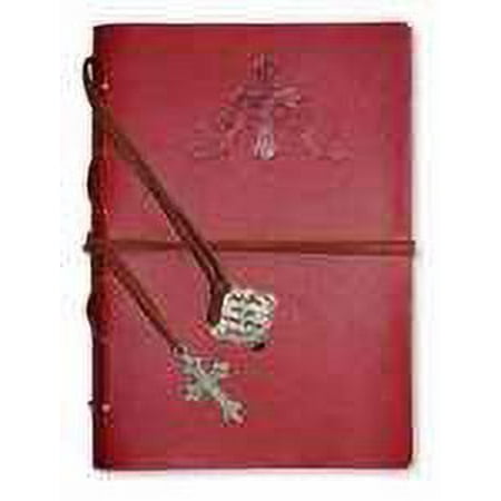 Journal-Cross-Faux Leather-Red (7 1/2 x 5 3/8)