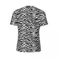 thumbnail image 6 of T Shirt For Men Zebra Print Animal Stripes Hippie Gym T-Shirts Short Sleeve Comfortable Tops Summer, 6 of 7