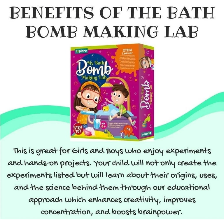 Explore STEM Learner My Bath Bombs Making Lab Science Kit Mighty