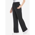 thumbnail image 4 of Woman Within Plus Size Petite 7-Day Wide-Leg Elastic-Waist Stretchy Knit Pant, 4 of 6