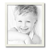 ArtToFrames 15" x 17" White Picture Frame, 15x17 inch White Wood Poster Frame (WOM-5138)