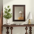 thumbnail image 6 of Spaco Wood Framed Wall Mirror for Bedroom Living Room Vanity Entryway-Brown, Mirrors for Wall, 6 of 10