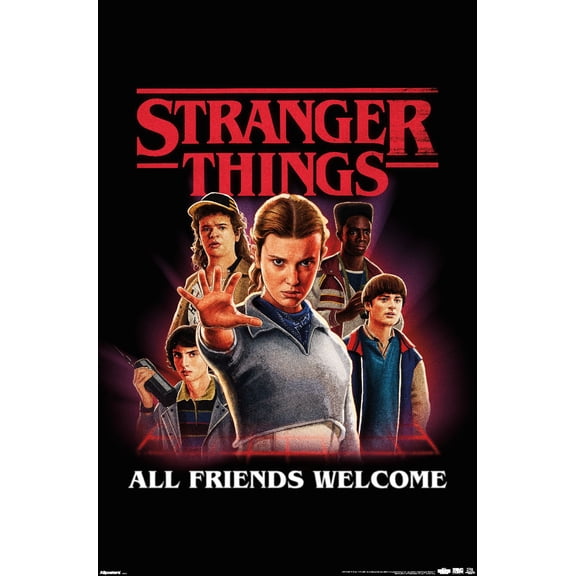 Netflix Stranger Things: Season 5 (2025) - All Friends Welcome Group Wall Poster, 22.375" x 34"