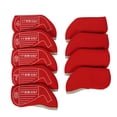 thumbnail image 3 of Cubiertas Para Cabezas De Hierro De Golf Sharpla 9 Piezas Neopreno Rojo, 3 of 8
