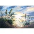 thumbnail image 3 of Tre Sorelle Studios 14x11 Black Modern Framed Museum Art Print Titled - Coastal Sunrise Oil Painting landscape, 3 of 5