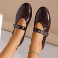 thumbnail image 7 of Miluxas Mary Jane Shoes Women Ballet Flats Round Toe Flat Womens Dressy Shoes Red 9(42), 7 of 7