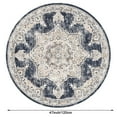 thumbnail image 3 of 4 ft Round Area Rug, Yamaziot Boho Vintage Oriental Circle Carpet, Washable Non Slip Non Shedding Soft Faux Indoor Floor Mat Rug for Bedroom Living Room Sofa Office Bathroom Kitchen, 3 of 8