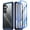 Blue/Clear, variant on Poetic Guardian Case for Samsung Galaxy S24 FE 5G, Built-in Screen Protector [Work with Fingerprint ID], Blue/Clear