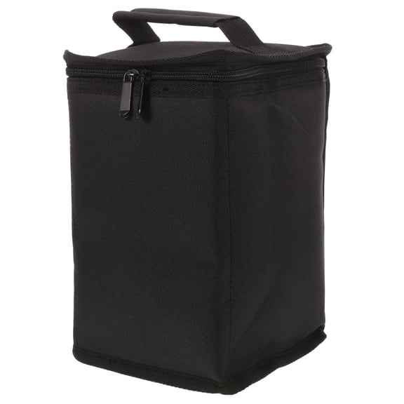 CRILSTYLEO Canvas Storage Bag for Propane Canisters, Outdoor Camping Carrier, Black