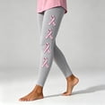 thumbnail image 6 of Stamzod Leggings for Women Fall Clothes Fashion Bow Printed Soft Yoga Pants High Waisted Workout Leggings, 6 of 7