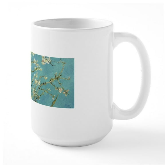 CafePress - Van Gogh Almond Blossom Mugs - 15 oz Ceramic Large White Novelty Mug