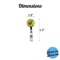 thumbnail image 4 of Snail Smiling Retractable Reel ID Badge Key Card Name Tag Holder with Clip, 4 of 7