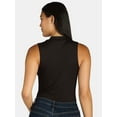thumbnail image 4 of No Boundaries Sleeveless Mock Neck Top, Women’s, 4 of 5
