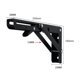 thumbnail image 2 of Soporte plegable de pared CHAO negro 350 mm 2 piezas, 2 of 5