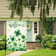 thumbnail image 2 of Welcome Spring St. Patricks Day Garden Flag 12x18 Double Sided , Burlap Small Mini Lucky Shamrock Clover Yard Flag Banner Happy Saint Patrick''s Sign for Home Outside Outdoor Decor (ONLY FLAG), 2 of 6