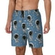thumbnail image 1 of Balery Astronaut Bañador para hombre, shorts de playa de secado rápido con entrepierna y forro de compresión-Small, 1 of 6