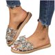 thumbnail image 4 of Amzcrzy Zapatos de mujer,Zapatos de mujer,Zapatillas de mujer, Pantuflas de tela con capucha y lazo floral para mujer, sandalias planas, chanclas con suela Sandalias Mujer Zapatillas De Casa, 4 of 5