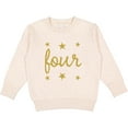 thumbnail image 2 of Inktastic 4th Birthday Gold 4 Year Old Toddler Sweatshirt, 2 of 4