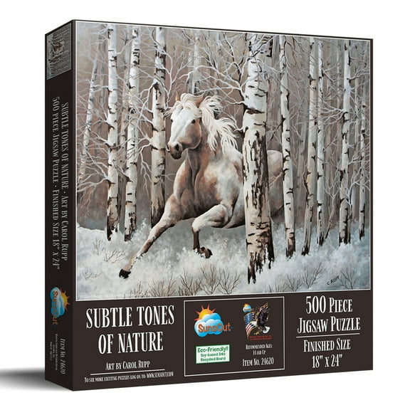 SUNSOUT INC - Subtle Tones of Nature - 500 pc Jigsaw Puzzle by Artist: Carol Rupp - Finished Size 18" x 24" - MPN# 24620