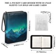 thumbnail image 3 of 400 Pockets Trading Cards Album,Card Binder 4-Pocket, Cards Collector Album Holder Fits 400 cards with 50 removable sheets Beautiful Night Sky, 3 of 6