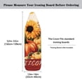 thumbnail image 6 of HELLHERO Ironing Board Protector Cover Lightweight Resists Scorching Elastic Border Hook and Loop Fastener Straps Dustproof Covers Pumpkin Sunflower, 6 of 6