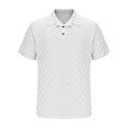 thumbnail image 5 of Mens' Sport Shirt Plus Size Plus Size Turn Down Collar Printed Lightweight Tops Polos Shirts for Men Summer Casual Pullover Blouses T-Shirts White L, 5 of 6