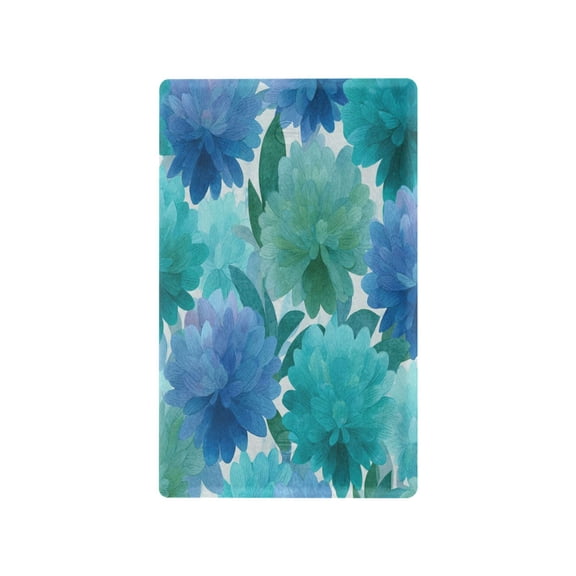 Light Switch Cover Switch Plate Outlet Cover Plug Cover for Electrical Unused Outlet Cover Blue-green Flowers