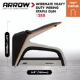 Arrow T25X Heavy Duty Staple Gun for Low Voltage Cables and Wires