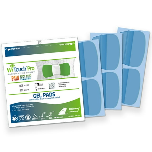 Gel Pad Refills for WiTouch Pro & Aleve Direct Therapy - 1 Pack of 6 Pads (3 Pairs of Gel Pads)