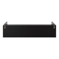 thumbnail image 6 of Kate and Laurel Kitt Modern Floating Shelf with Drawers, 28 x 12 x 6.5 inches, Black, Chic Floating Storage Console Table or Desk for Wall, 6 of 9