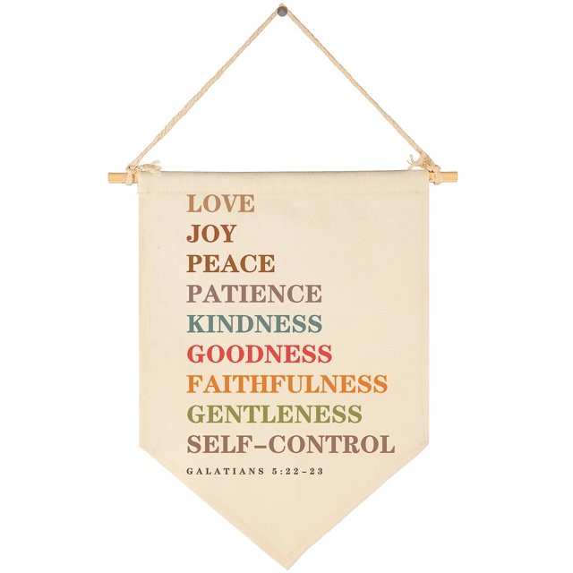 Banner de lona de algodón de GEANHIL, 40x28 cm, beige