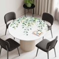 thumbnail image 2 of Sage Green Eucalyptus Leaves Round Fitted Tablecloth with Elastic Edge, Waterproof Table Cloth Table Cover for 45"-54" Tables, Farmhouse Spring Botanical Tablecloths for Dining Picnic Indoor Outdoor, 2 of 9