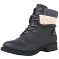 thumbnail image 2 of GLOBALWIN Women's lace Up Boots for Women with Low Heel 7M Grey, 2 of 7