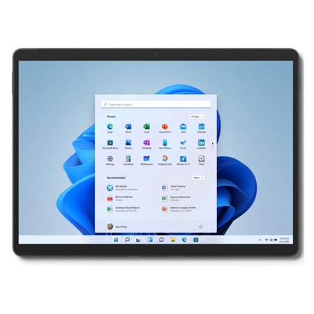 Microsoft Surface Pro 8 Tablet, 13", Core i7, 16 GB RAM, 512 GB SSD, Windows 10, Graphite, TAA Compliant
