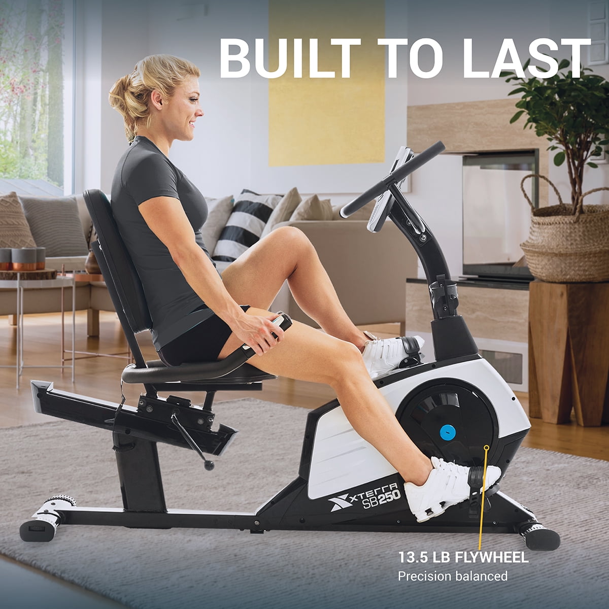 XTERRA Fitness SB250 Recumbent Bike with Advanced Console Features