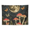 thumbnail image 5 of Orinice Mushrooms Butterflies Moon Tapestry Wall Hanging Unique Style for Home Wall Decor Art Living Room Bedroom Apartment Farmhouse Dorm 50x40inch, 5 of 6