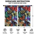 thumbnail image 2 of Blackout Kids Curtains,Multicolor Butterfly Group Pattern Childrens Insulated Curtains Set Of 2,Bedroom Essentials,Toddler Room Decor 52"x84", 2 of 5