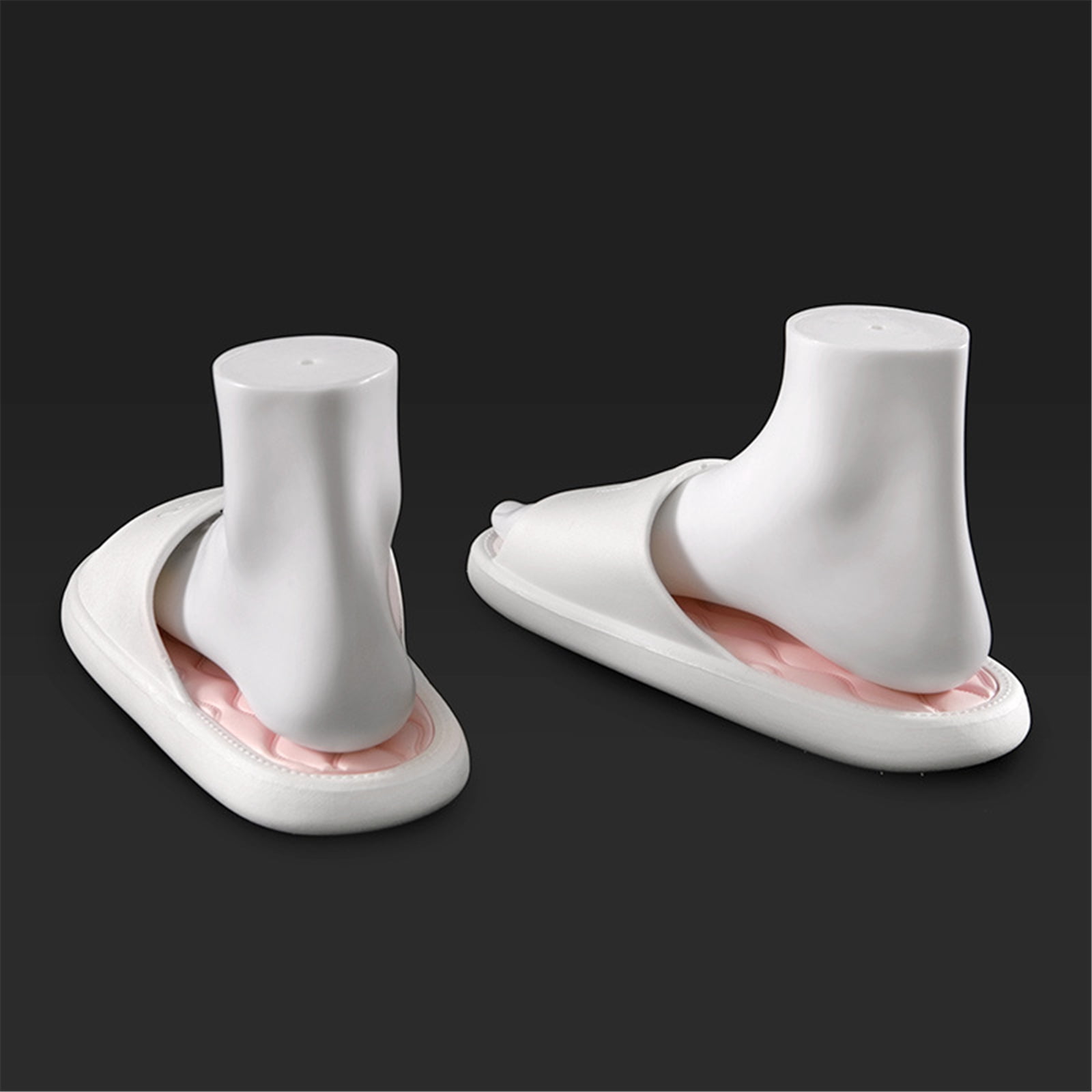 Pack of 2 Professional PVC Foot Mannequin Shoe Exhibition Foot Model for Footwear Presentation Academic Demonstration