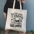 thumbnail image 2 of Bolsa de lona Kimoli Skull Flower con cierre, 2 of 7
